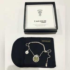 Alex and Ani, Mother Mary Pull Chain Sterling Silver Bracelet